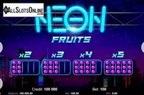 Info. Neon Fruits (Kajot Games) from KAJOT