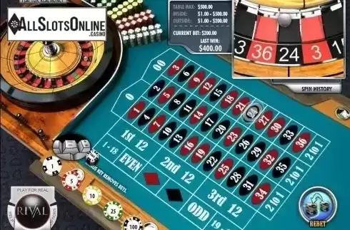 Screen3. American Roulette (Rival) from Rival Gaming