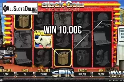Screen 4. Black Gold Texas Riches from Capecod Gaming