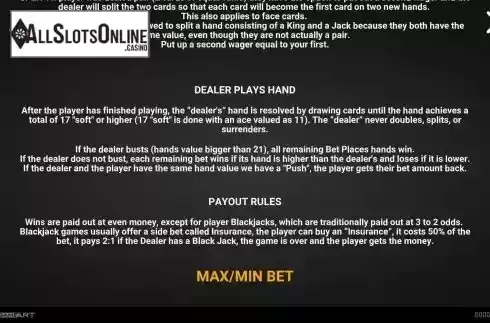 Payout rules screen