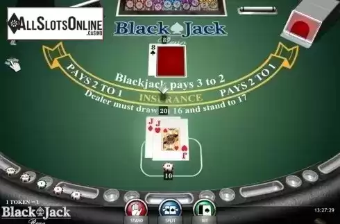 Game Screen. Blackjack Reno (iSoftBet) from iSoftBet