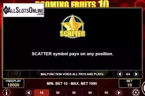 Scatter Symbols screen