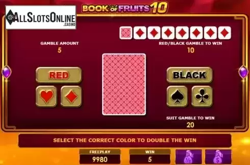 Gamble (Double) game screen