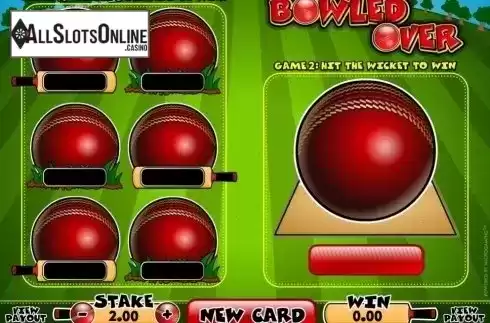 Game Screen. Bowled Over (Microgaming) from Microgaming