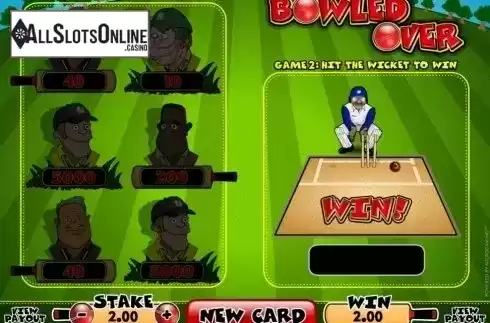 Game Screen. Bowled Over (Microgaming) from Microgaming