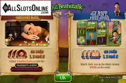 Screen3. Bounty of the Beanstalk from Playtech