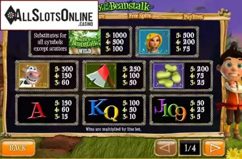 Screen5. Bounty of the Beanstalk from Playtech
