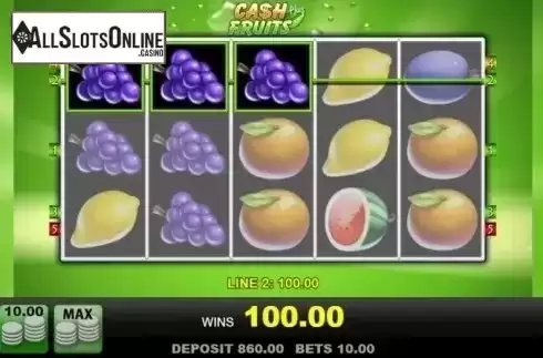 Win Screen 2. Cash Fruits Plus (Merkur) from Merkur