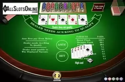 Game Screen 3. Casino Stud Poker (Amaya) from Amaya
