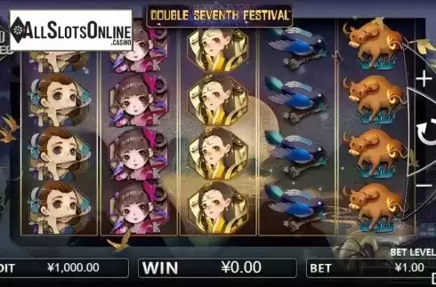 Reel screen . Double Seventh Festival from Iconic Gaming