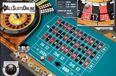 Screen4. European Roulette (Rival) from Rival Gaming