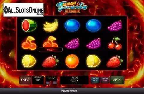 Win Screen 1. Extreme Fruits Ultimate from Playtech