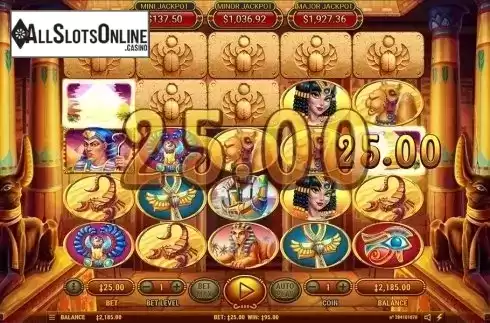 Free spins screen 2. Egyptian Dreams Deluxe from Habanero