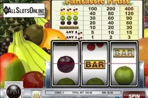 Screen2. Fantastic Fruit Machine from Rival Gaming