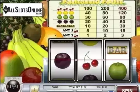 Screen3. Fantastic Fruit Machine from Rival Gaming
