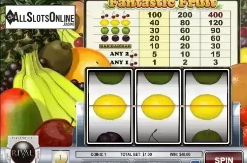 Screen5. Fantastic Fruit Machine from Rival Gaming