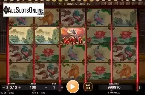 Wild Win screen. Four Beauties ( KA GAMING) from KA Gaming
