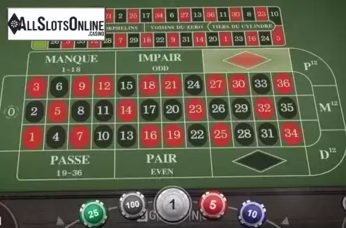 Game Screen 1. French Roulette (BGaming) from BGAMING