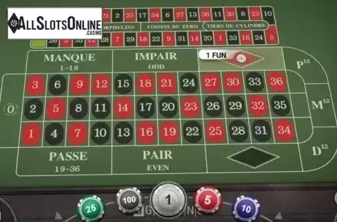 Game Screen 2. French Roulette (BGaming) from BGAMING