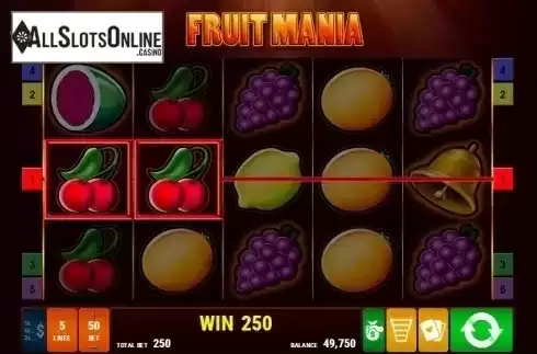 Screen 2. Fruit Mania (Bally Wulff) from Gamomat