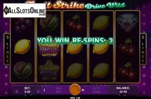 Respin Feature 1. Fruit Strike: Drive Wild from Bet2Tech
