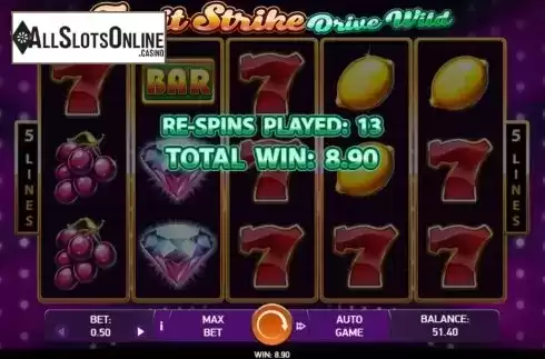 Respin Feature 2. Fruit Strike: Drive Wild from Bet2Tech