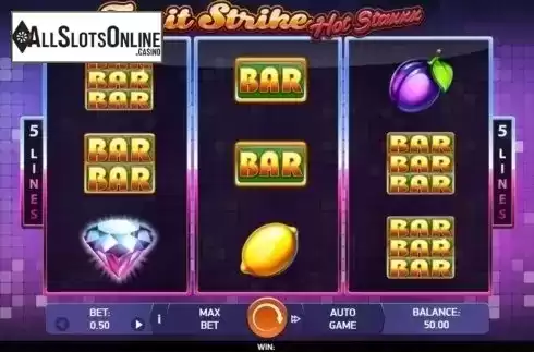 Reel Screen. Fruit Strike: Hot Staxxx from Bet2Tech
