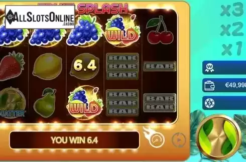 Win screen. Fruit Splash (Manna Play) from Manna Play