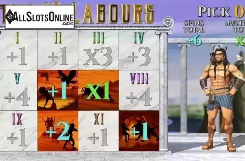Bonus Game 3. Hercules The 12 Labours from Genii