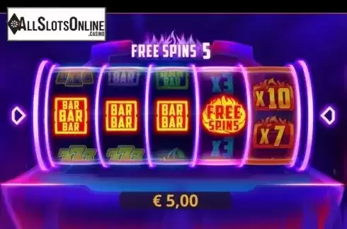 Free spins win screen 1. Hot Slot (Cayetano Gaming) from Cayetano Gaming