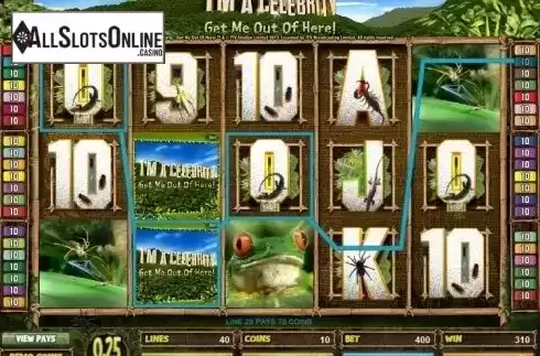 Screen6. I'm a Celebrity... Original from Microgaming