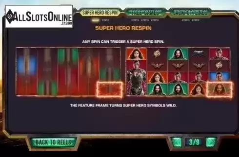 Paytable 3. Justice League (Playtech) from Playtech Vikings