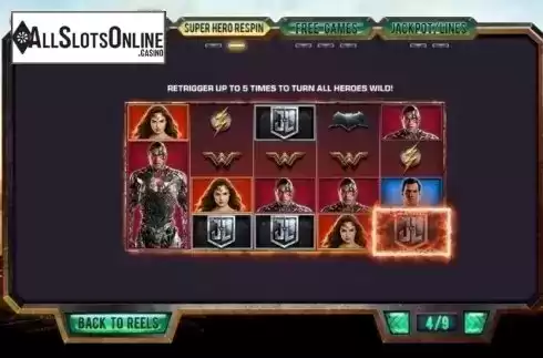 Paytable 4. Justice League (Playtech) from Playtech Vikings