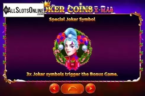 Joker symbol screen