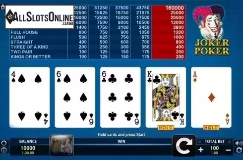 Screen 2. Joker Poker (FUGA Gaming) from FUGA Gaming