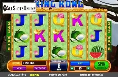 Win. King Kong (August Gaming) from August Gaming