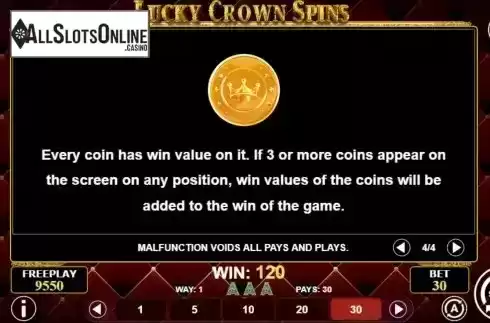 Coin feature screen