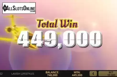 Bonus win screen