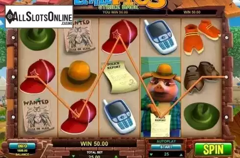 Screen 3. Little Pigs Strike Back from Microgaming