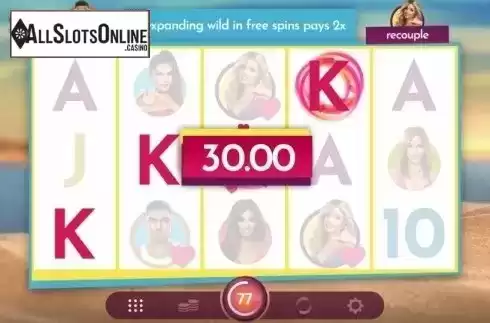 Win Screen. Love Island (Microgaming) from Microgaming