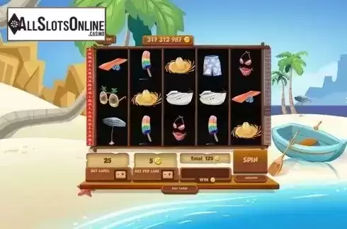 Game Workflow screen. Paradise Beach (Red Rake) from Red Rake