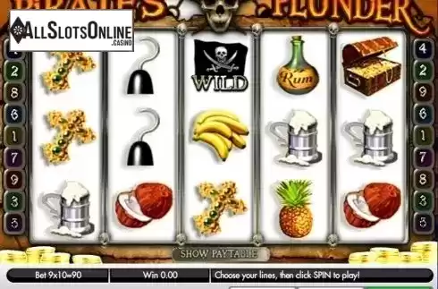 Game Workflow screen . Pirate's Plunder (Gamesys) from Gamesys