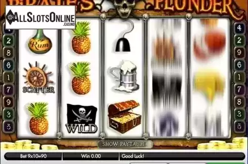 Game Process Screen. Pirate's Plunder (Gamesys) from Gamesys