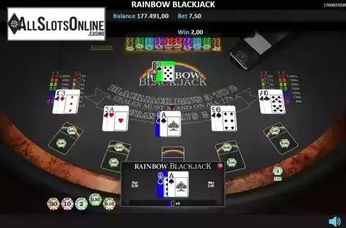 Rainbow Win Screen