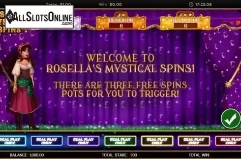 Game Screen 2. Rosella`s Mystical Spins from CORE Gaming