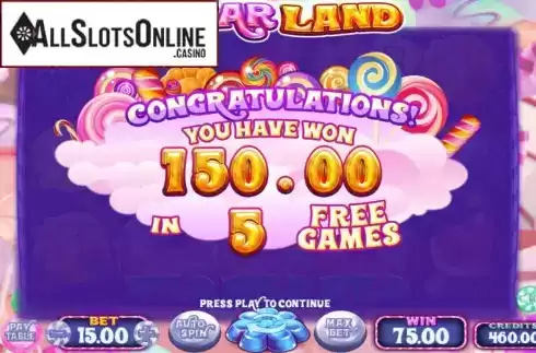 Free Spins Win. Sugar Land (Felix Gaming) from Felix Gaming