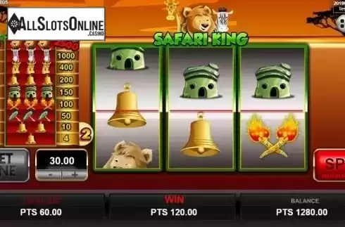 Win Screen. Safari King (Spadegaming) from Spadegaming