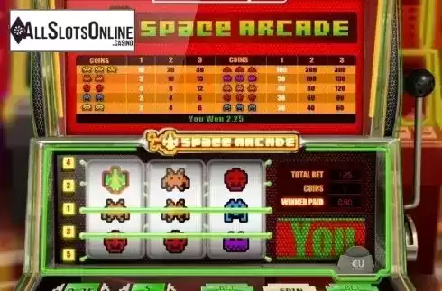 Win screen. Space Arcade (SkillOnNet) from SkillOnNet