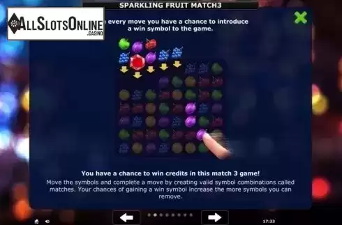 Rules 2. Sparkling Fruit Match 3 from Greentube