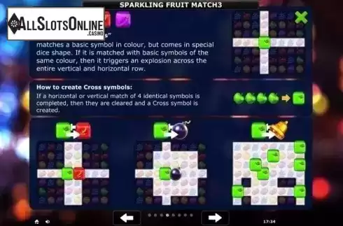 Rules 4. Sparkling Fruit Match 3 from Greentube